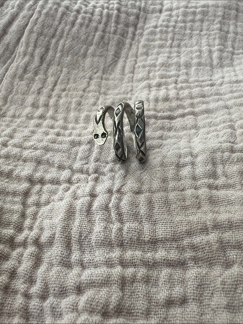 The Pony Express - Rattler’s Snake Ring - Sterling Silver